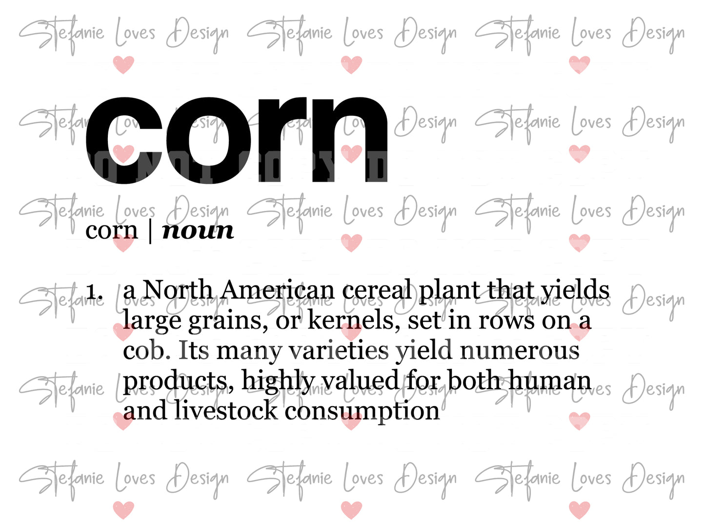 Corn Definition Thanksgiving svg