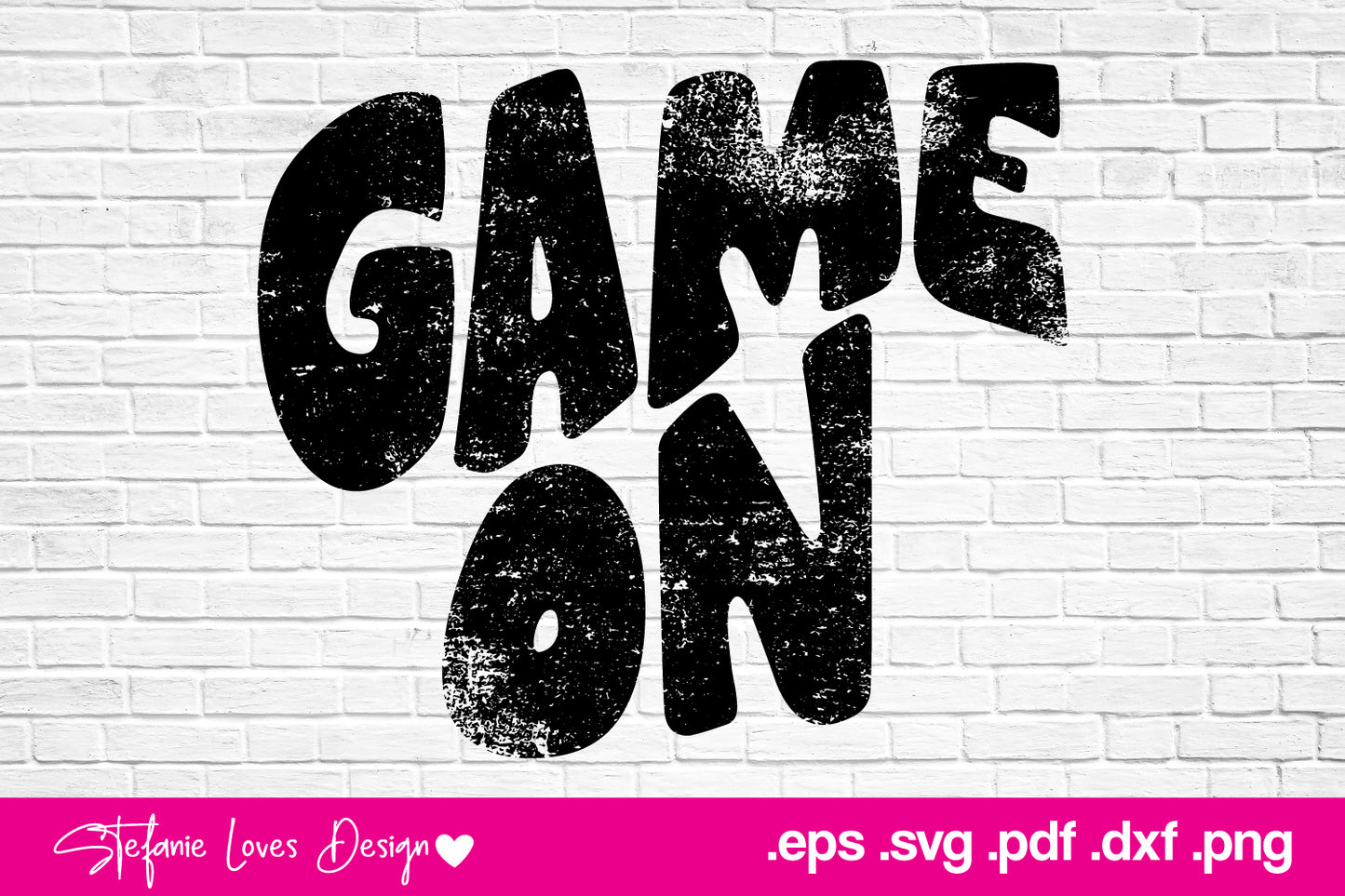 Game On Grunge png eps pdf, Digital Design