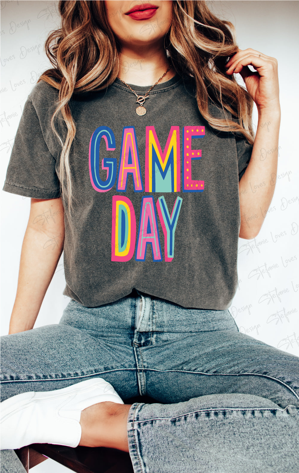 GAME DAY Stacked Cute Font svg eps pdf png, Digital Design