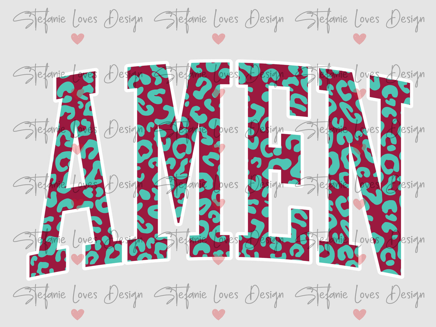 Amen png, Amen Leopard png, Christian saying, Digital Design