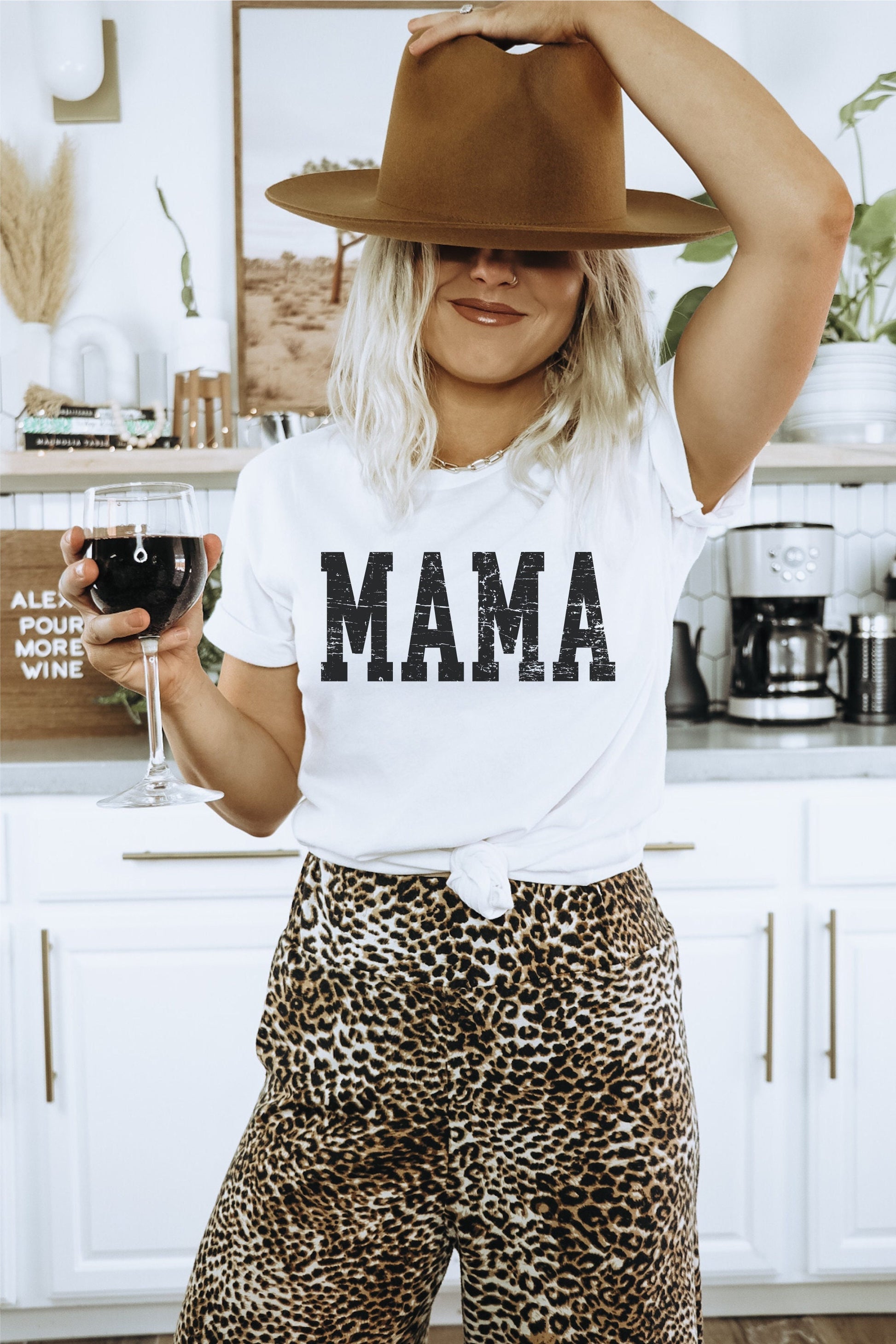 Baseball Mama Svg Png Leopard Print Distressed Grunge 