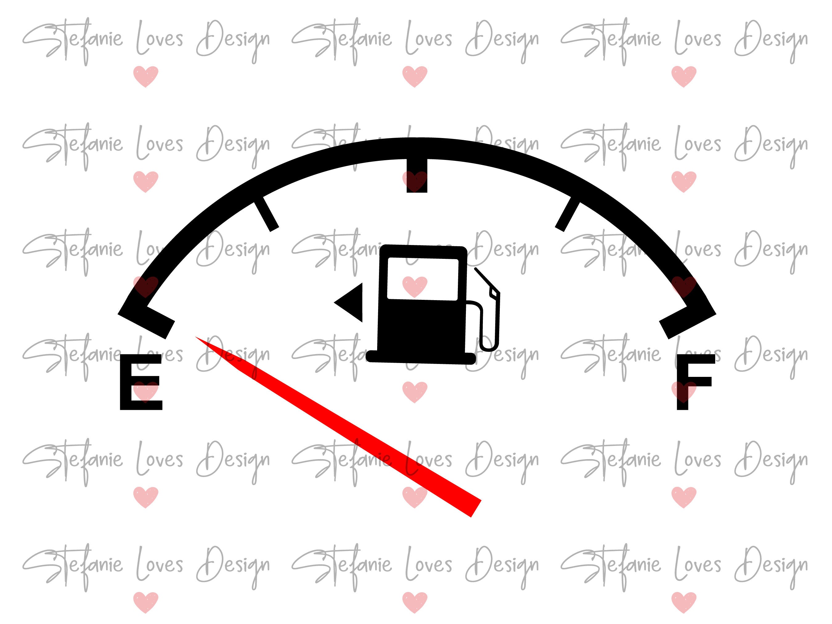 Empty Gas Tank svg, Gas Tank svg, Digital Download – Stefanie Loves Design