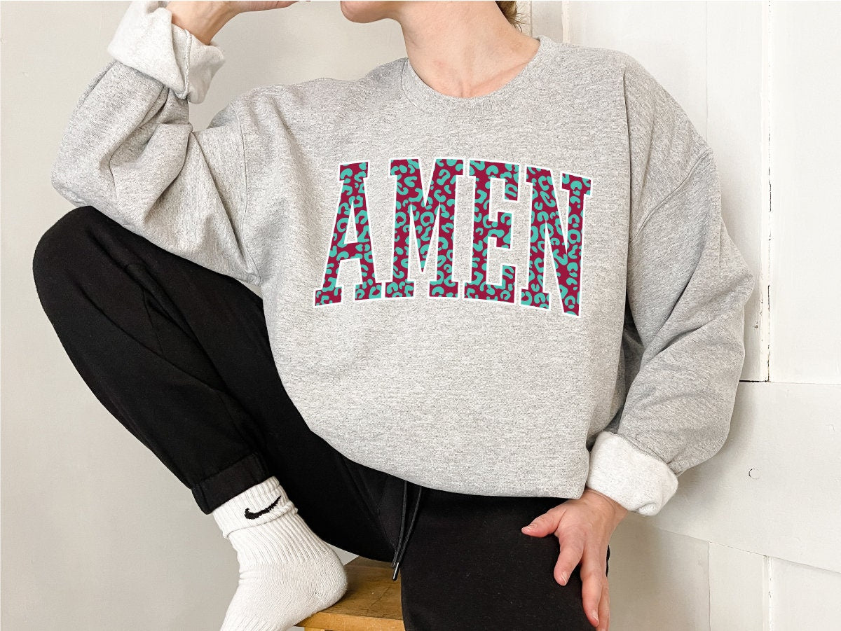 Amen png, Amen Leopard png, Christian saying, Digital Design