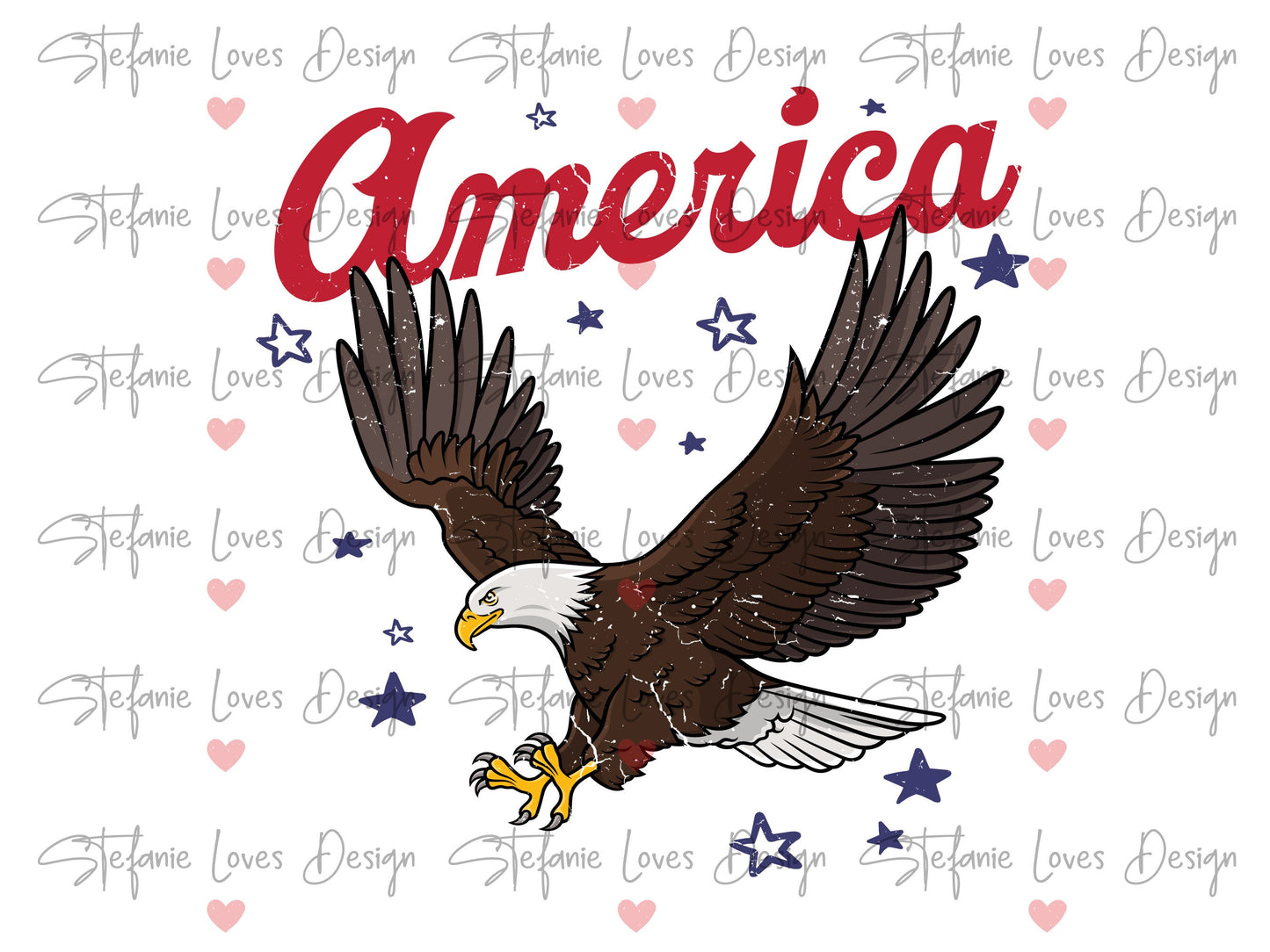 America Grunge Eagle png, Distressed America png, Digital Design