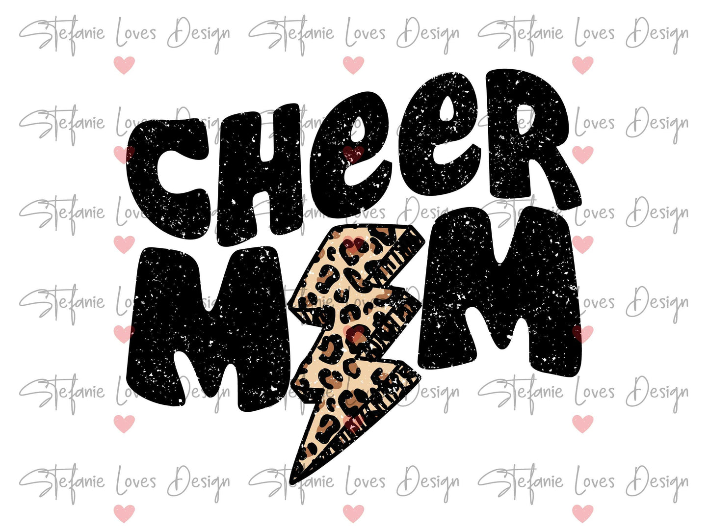Cheer Mom Lightning Bolt png, Distressed Cheer mama png, Sports png, Digital Design