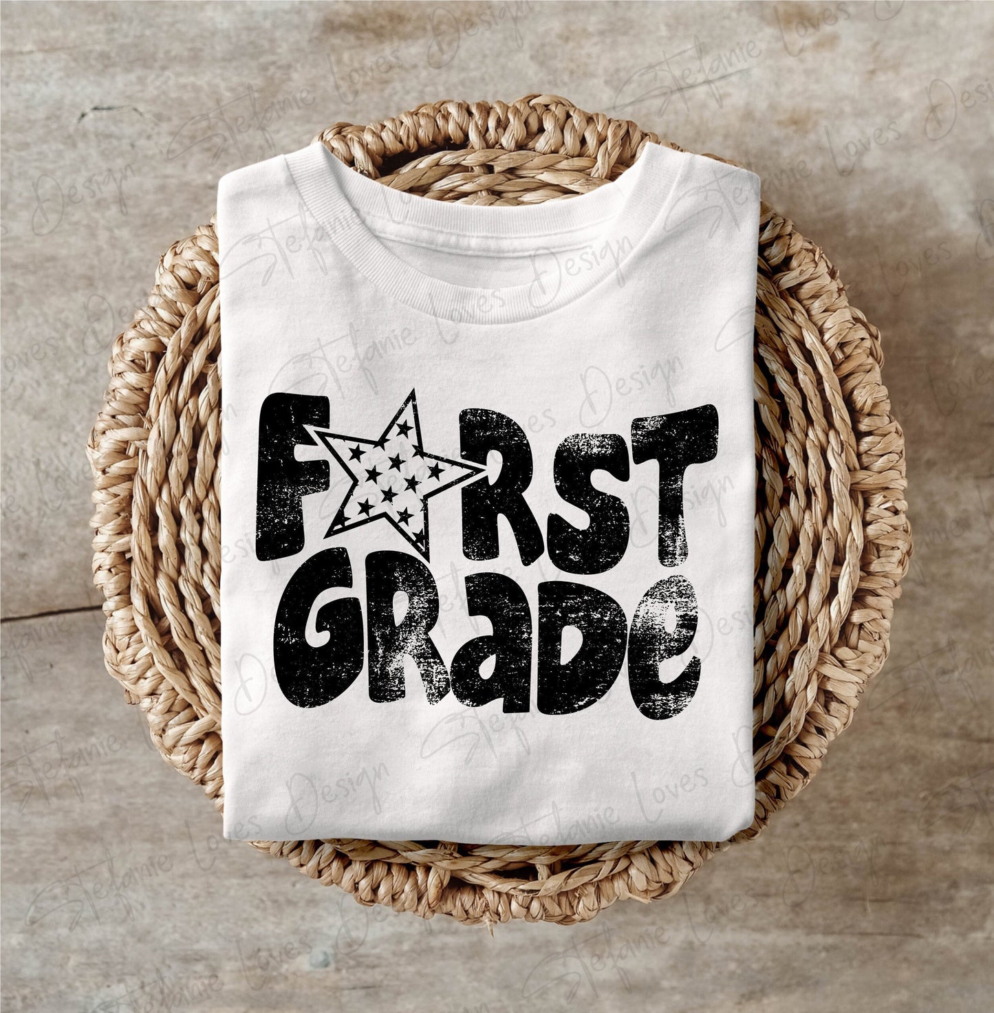 First Grade png, Distressed First Grade png, 1st Grade, Digital Design, Back to School