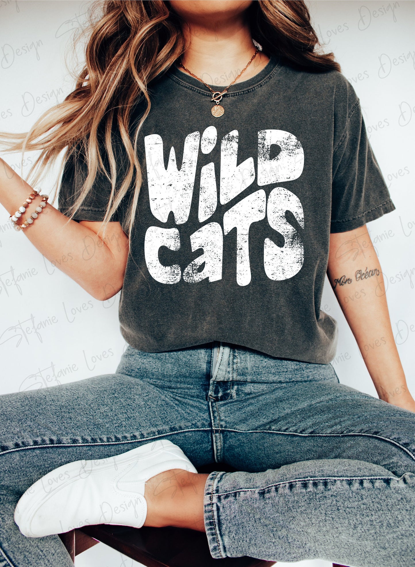 Wildcats png, Distressed Wildcats Mascot png, Digital Design, Wildcats High School