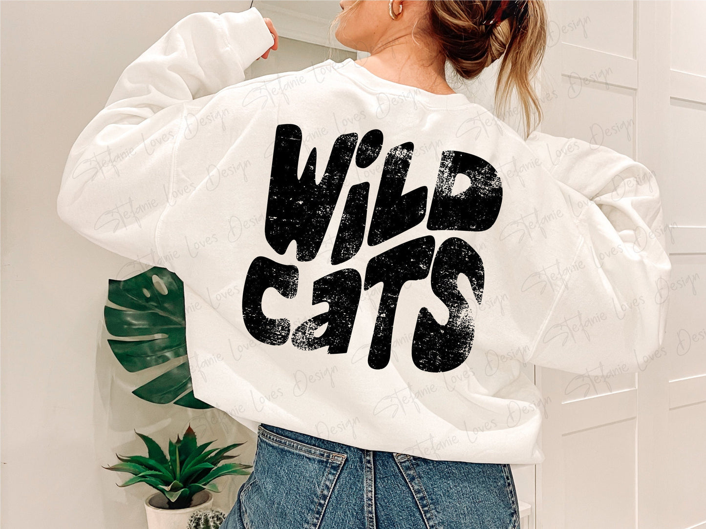 Wildcats png, Distressed Wildcats Mascot png, Digital Design, Wildcats High School