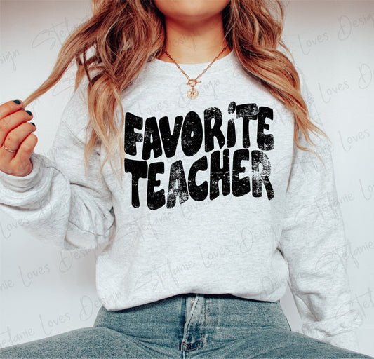 Favorite Teacher PNG, Favorite Teacher distressed png, Favorite Teacher shirt png, Digital Design