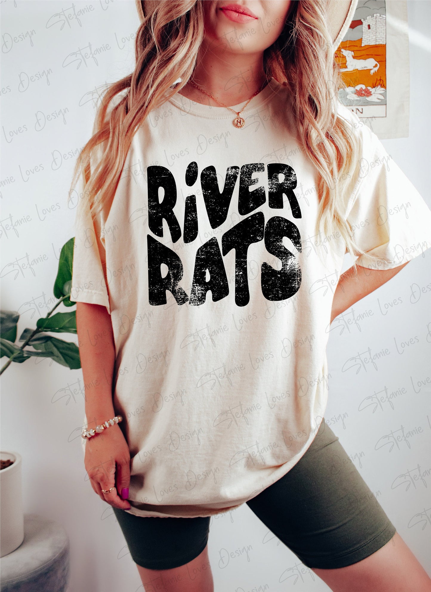 River Rats png, Distressed River Rats Mascot png, Digital Design, River Rats High School