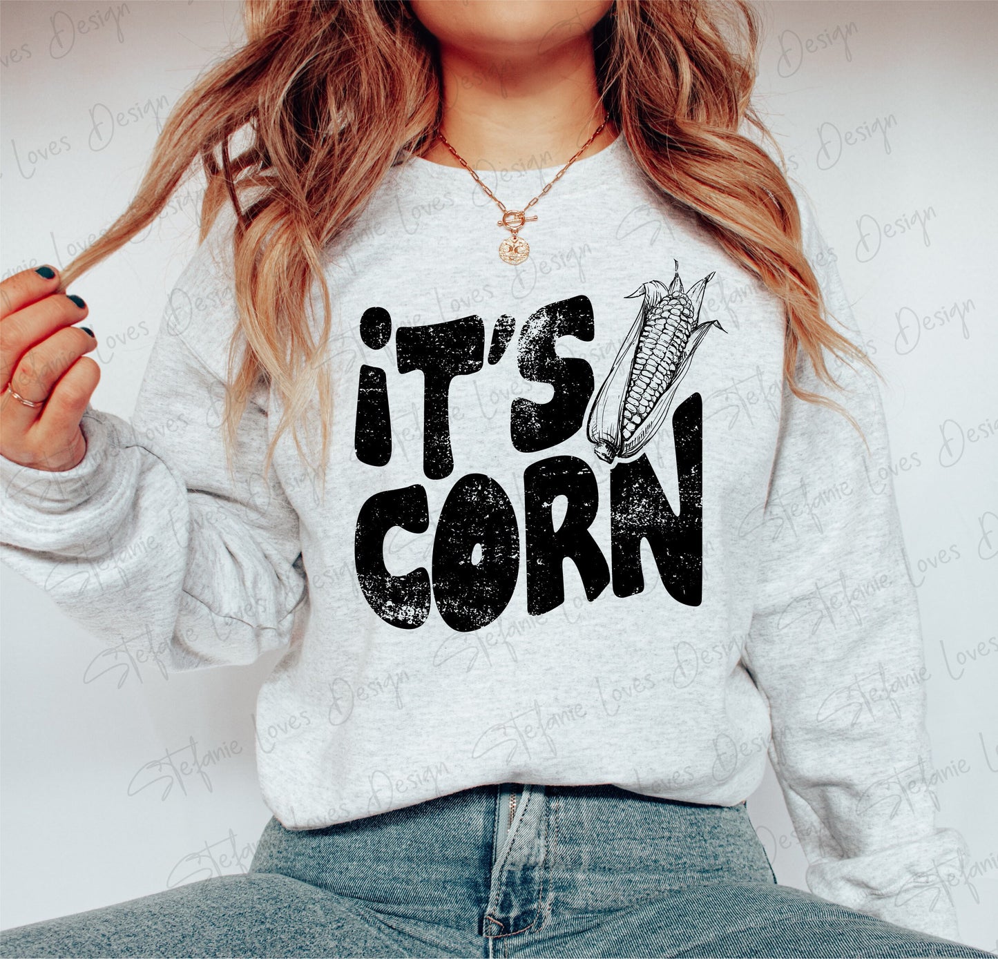 It's Corn I Love Corn png, Digital Design