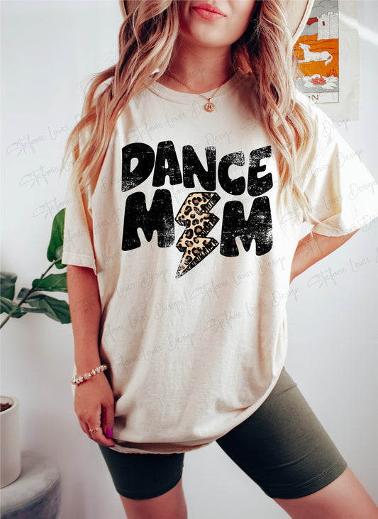 Dance Mom Lightning Bolt png, Distressed Dance mama png, Sports png, Digital Design