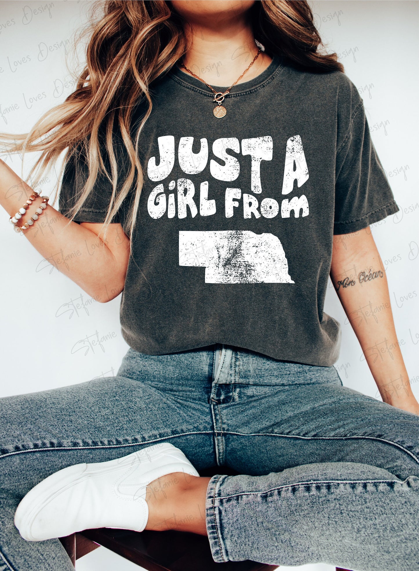 Just A Girl From Nebraska png, Distressed Nebraska png, Nebraska Shirt png, Nebraska Girl, Digital Design