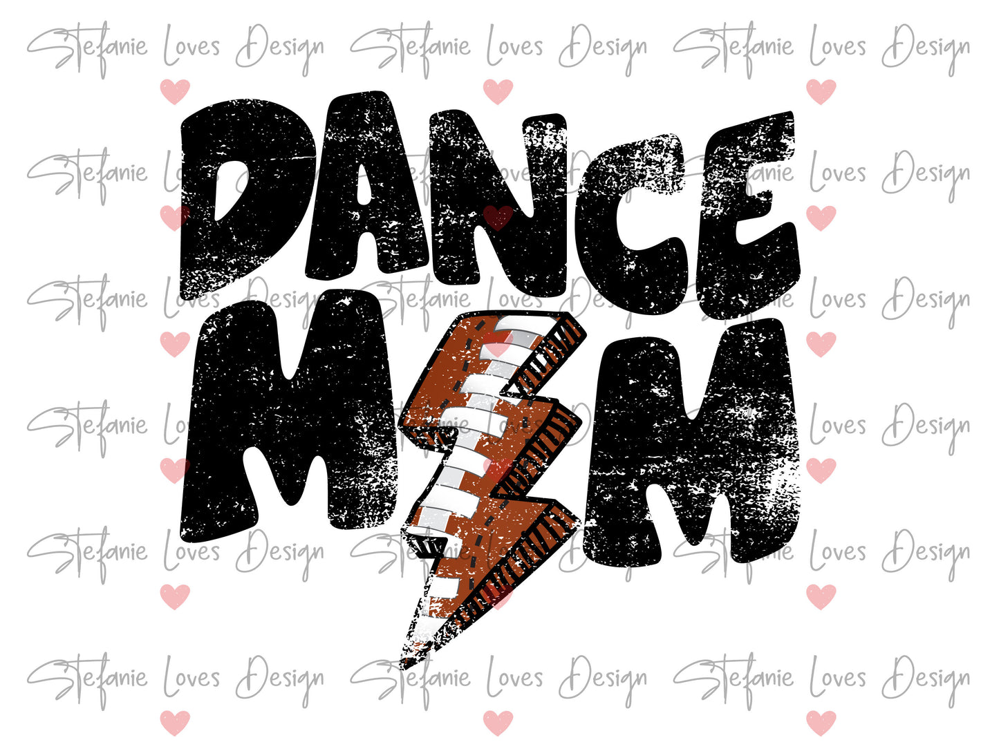 Dance Mom Football Bolt png, Distressed Dance Mama png, Sports png, Digital Design