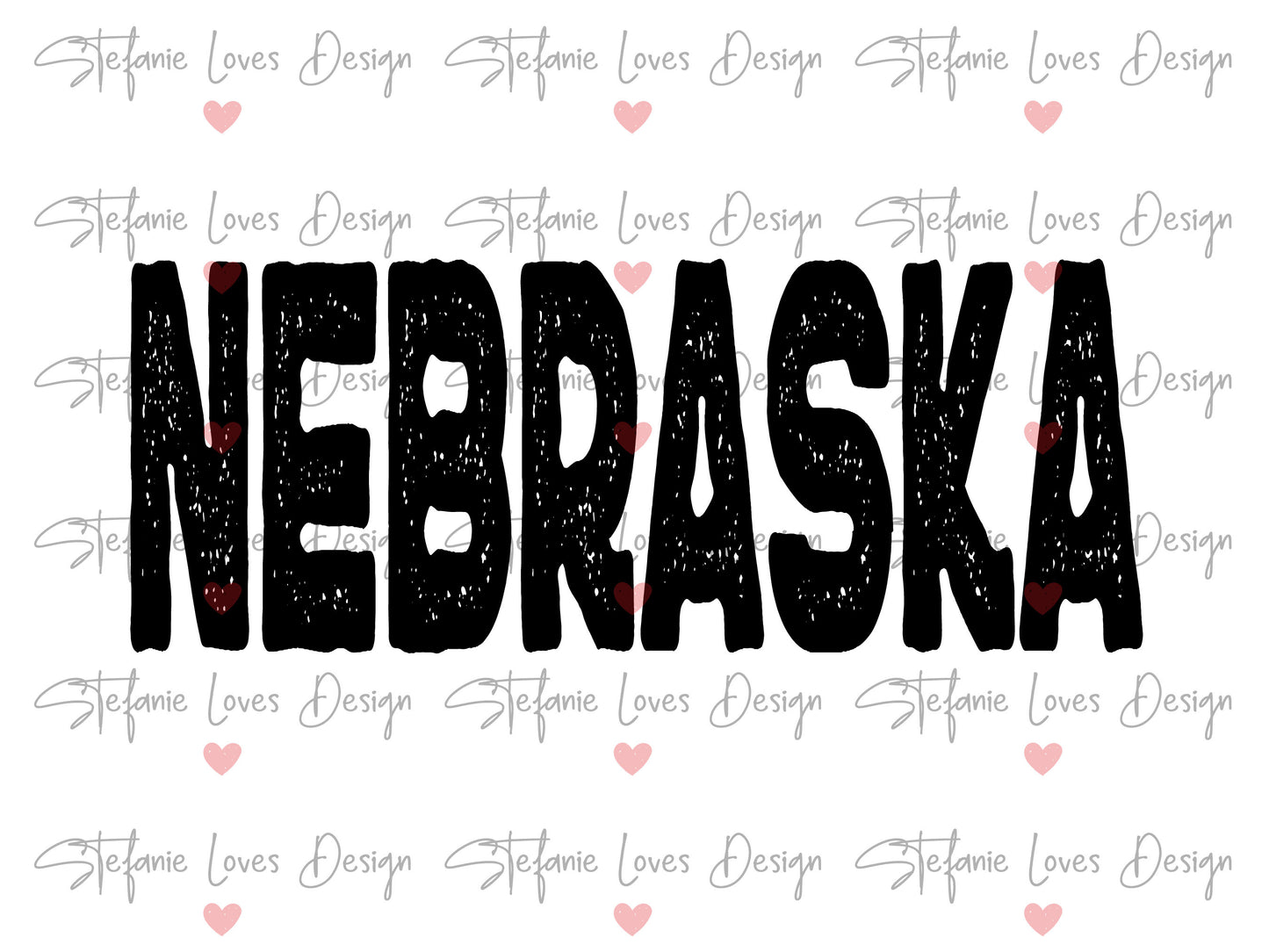 Nebraska Distressed Design PNG SVG, Digital Design