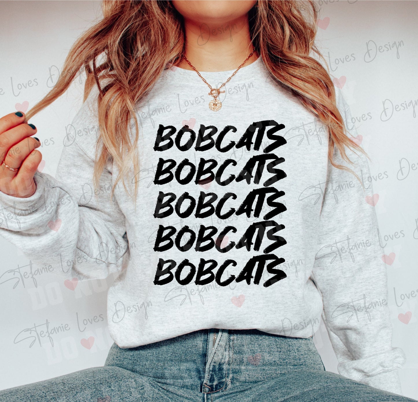 BOBCATS Repeat svg eps and png, Bobcats Mascot Digital Design